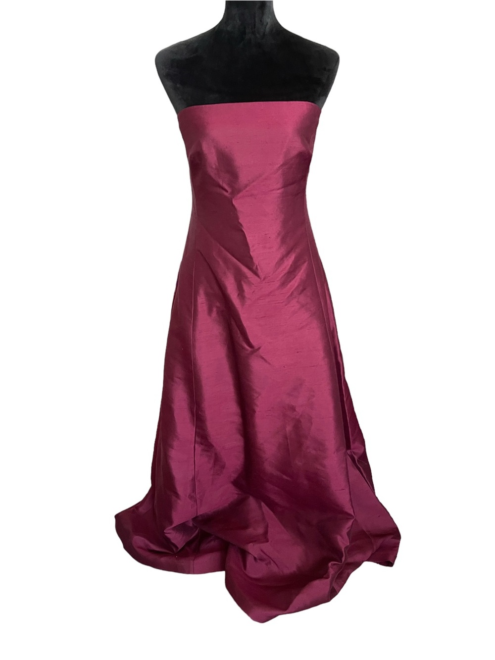 Vintage Lauren Ralph Lauren Strapless Magenta Evening Gown